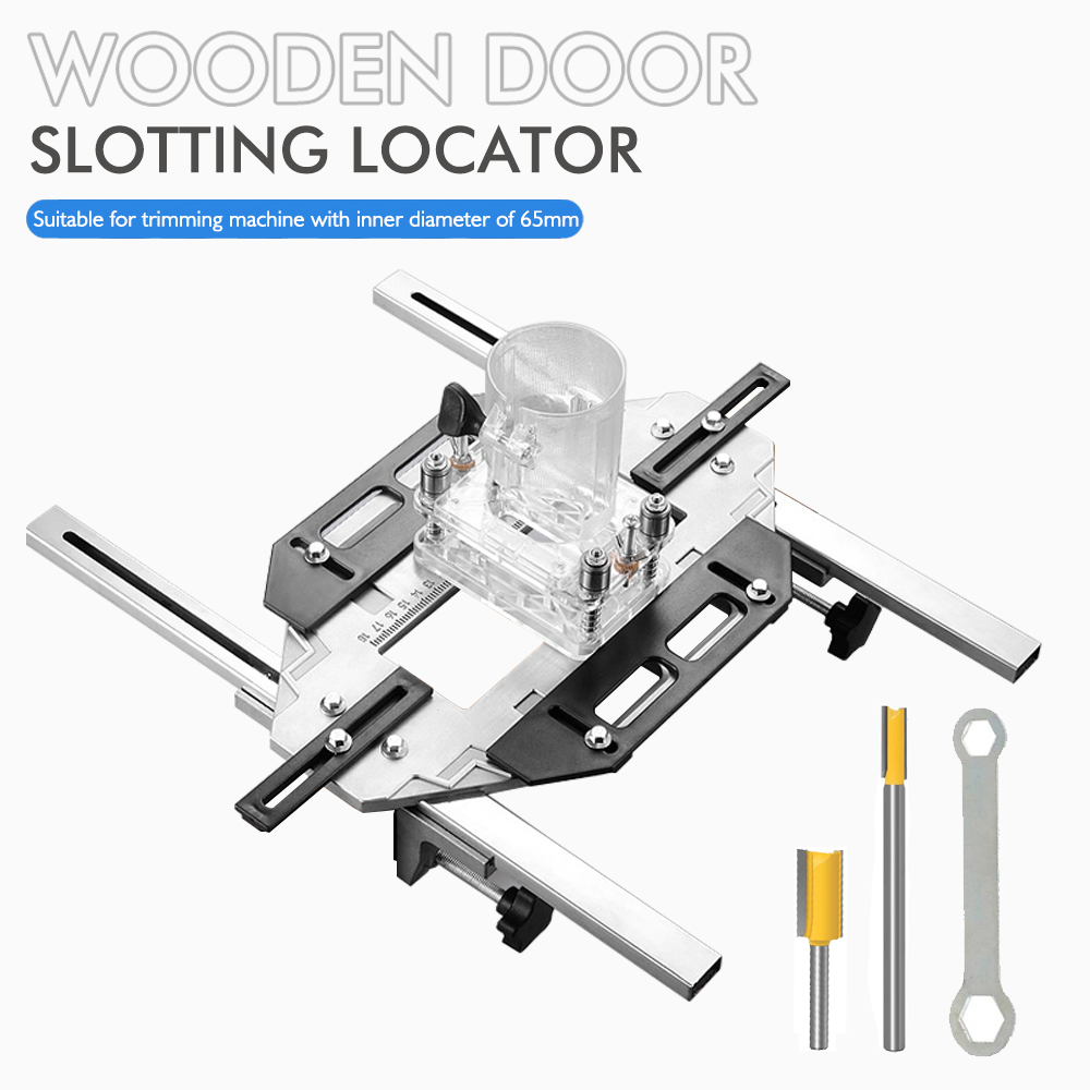 Woodworking Project Plans - Door Hinge Template Hole Guide Jig