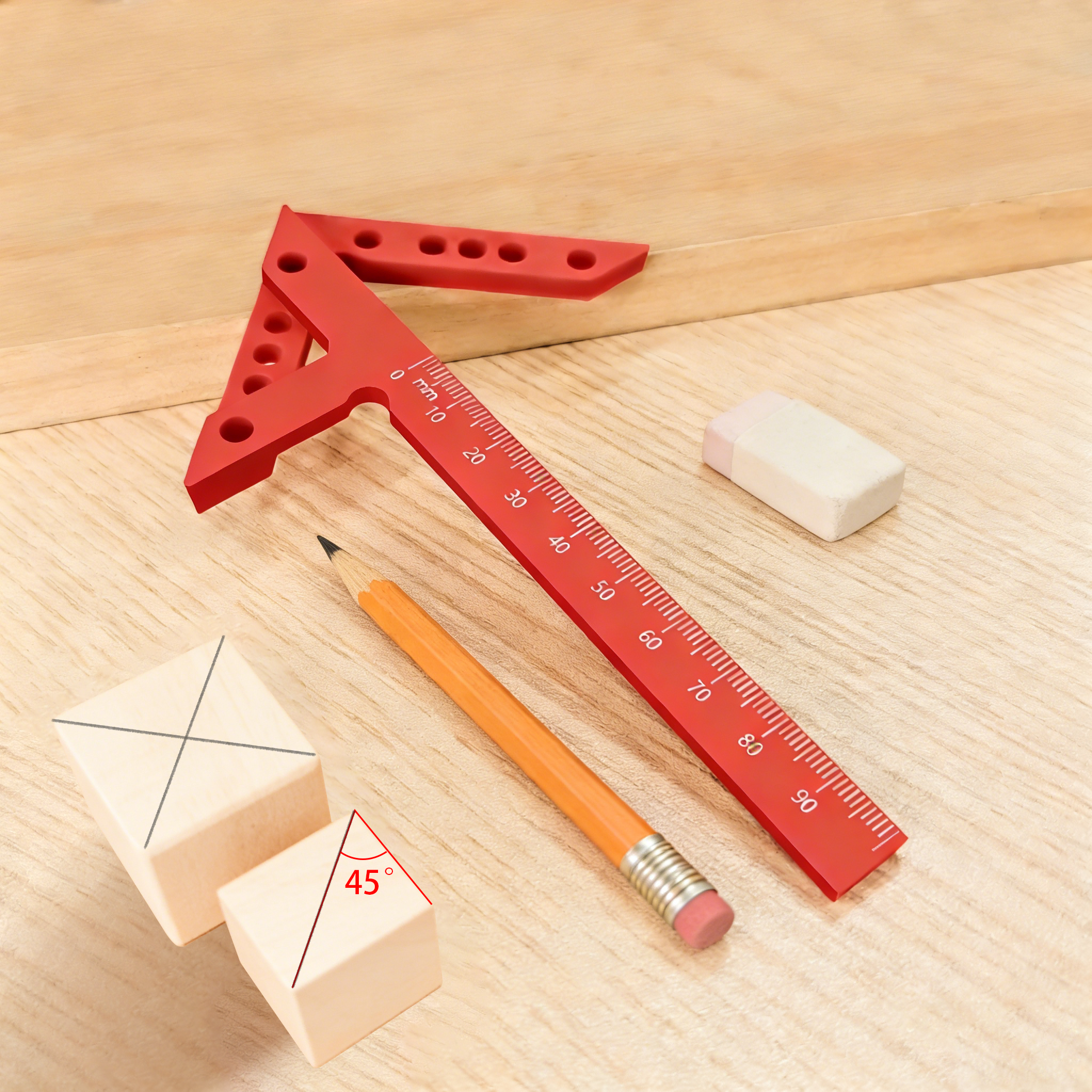 Woodworking Man - Woodworking Center Line Scriber Multi-function Plastic