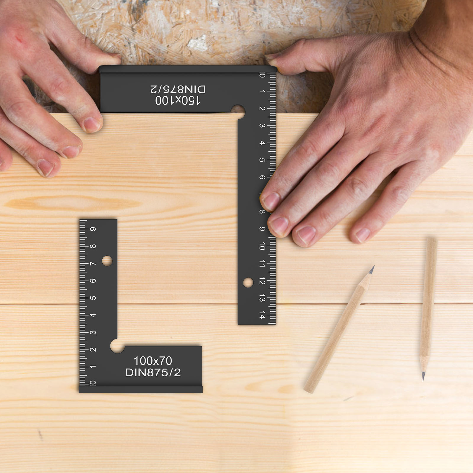 Woodworking For Engineers - 2Pcs Engineer Square Ruler Portable Machinist