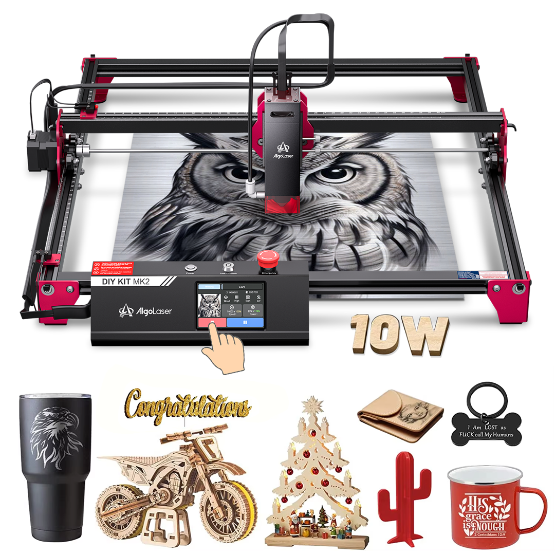 Woodworking Kits For Beginners - Algolaser DIY KIT MK2 10W 12000mm/min