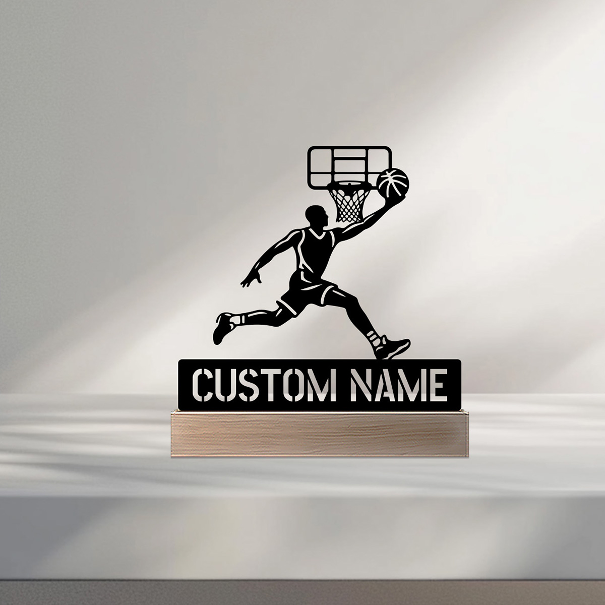 Woodworking Art - 1pc Simple Basketball expert Customized Name