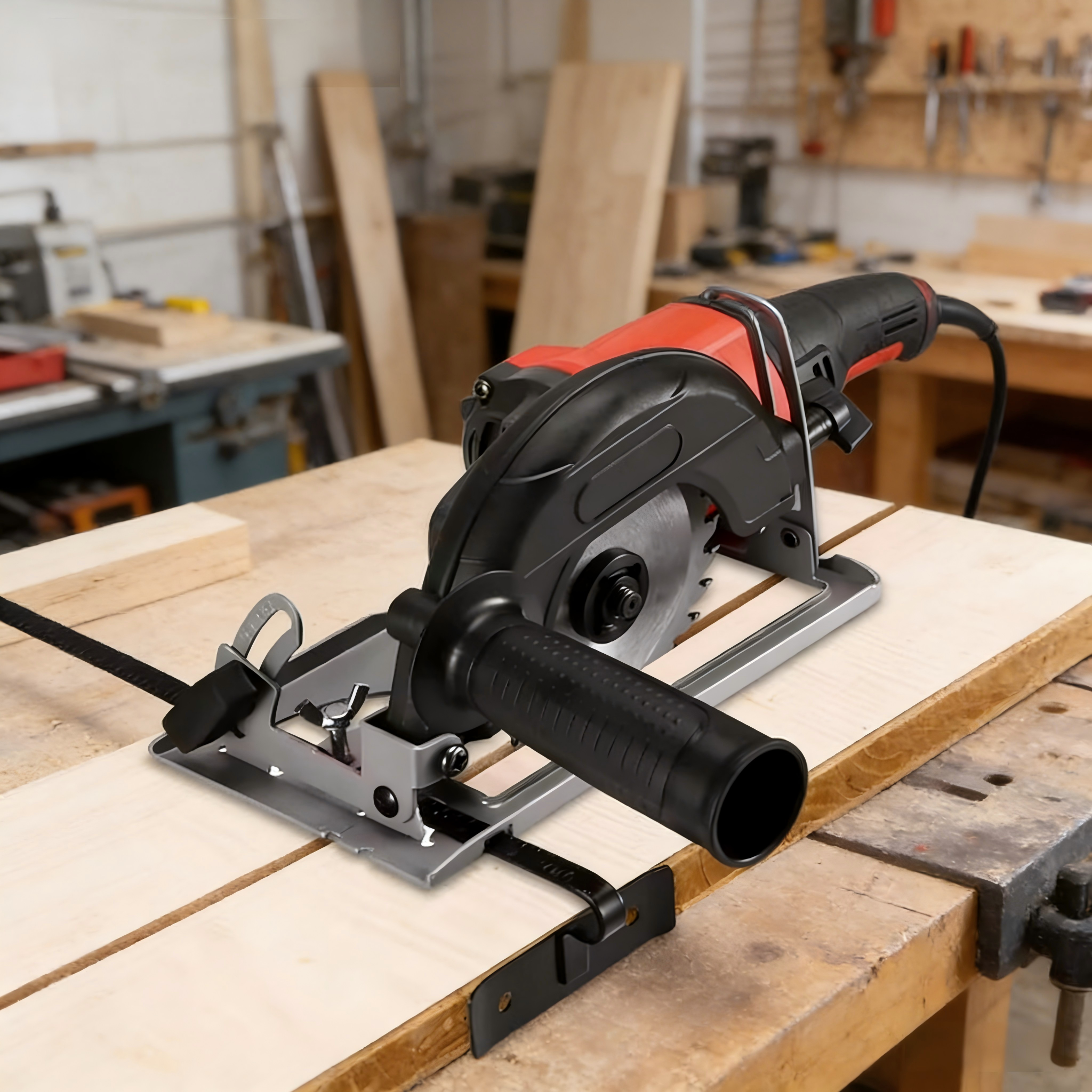Woodworking Electric Saw - Hand Angle Grinder Converter To Cutter