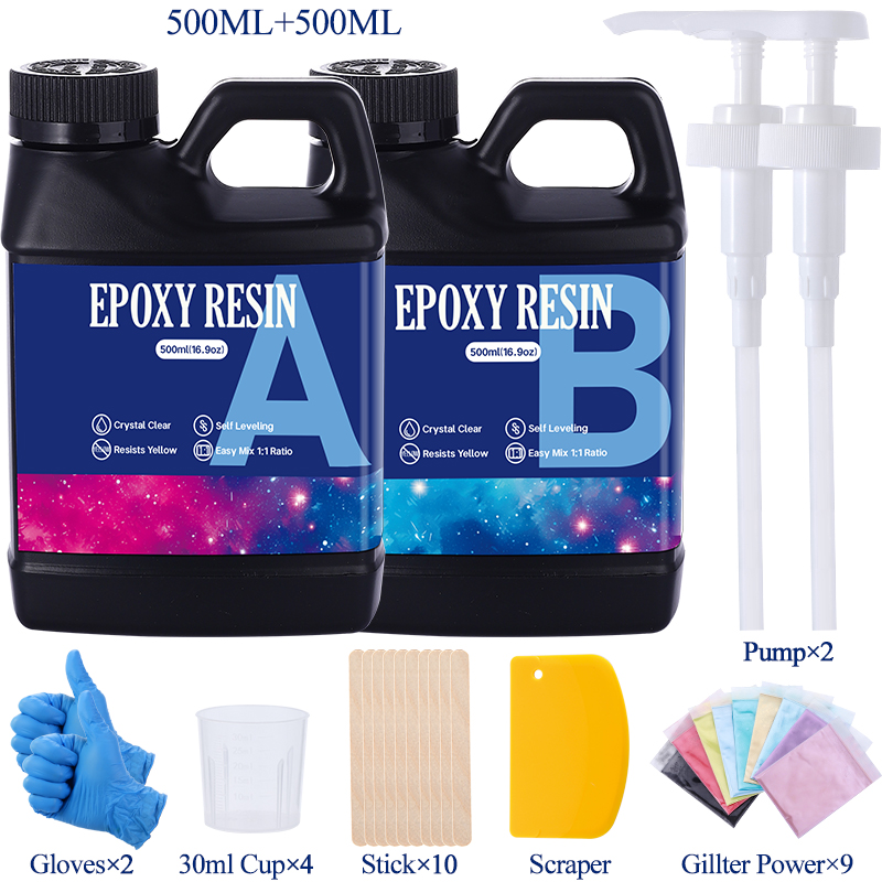 Woodworking Art - Fast Curing 1:1 Crystal Clear Epoxy
