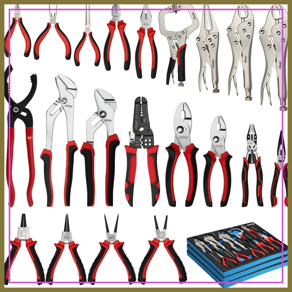 21 Pc Pliers Set with EVA Tray - Woodworking Gift Ideas avis et prix
