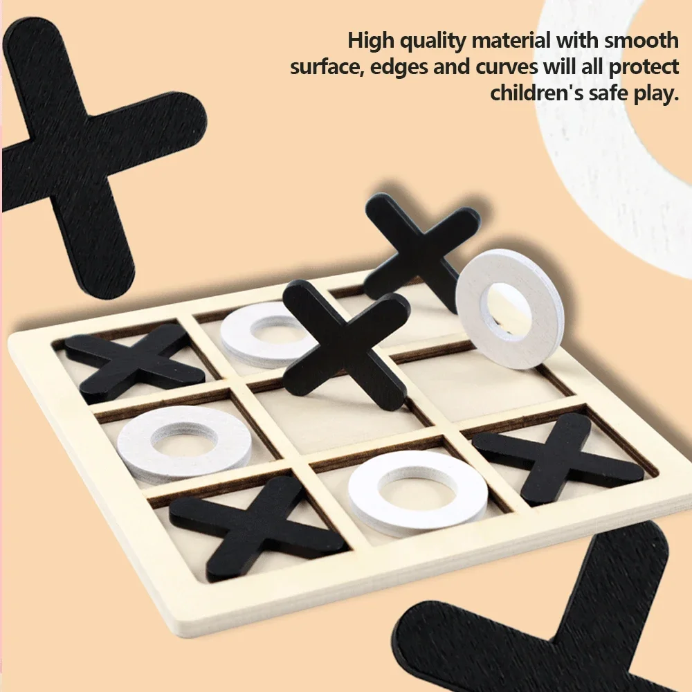 Wooden XO Tic Tac Toe Game Min - Woodworking Kids Toys avis et prix