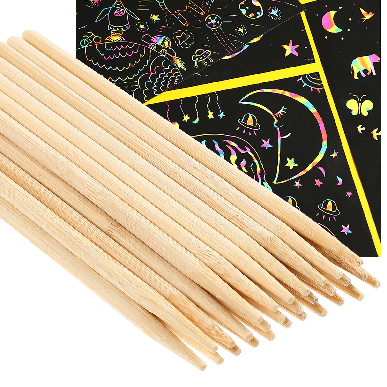 30pcs Scratch Bamboo Pens Wax  - Woodworking Art avis et prix