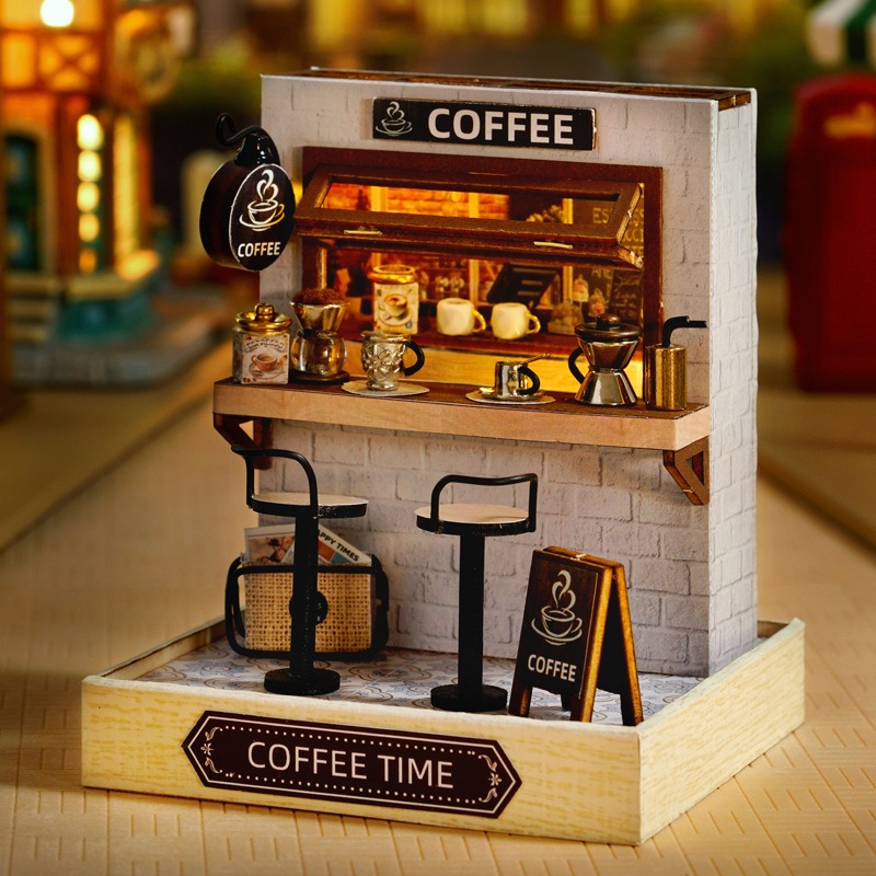 Mini Dollhouse Kit Sakura Stre - Woodworking Kids Toys avis et prix