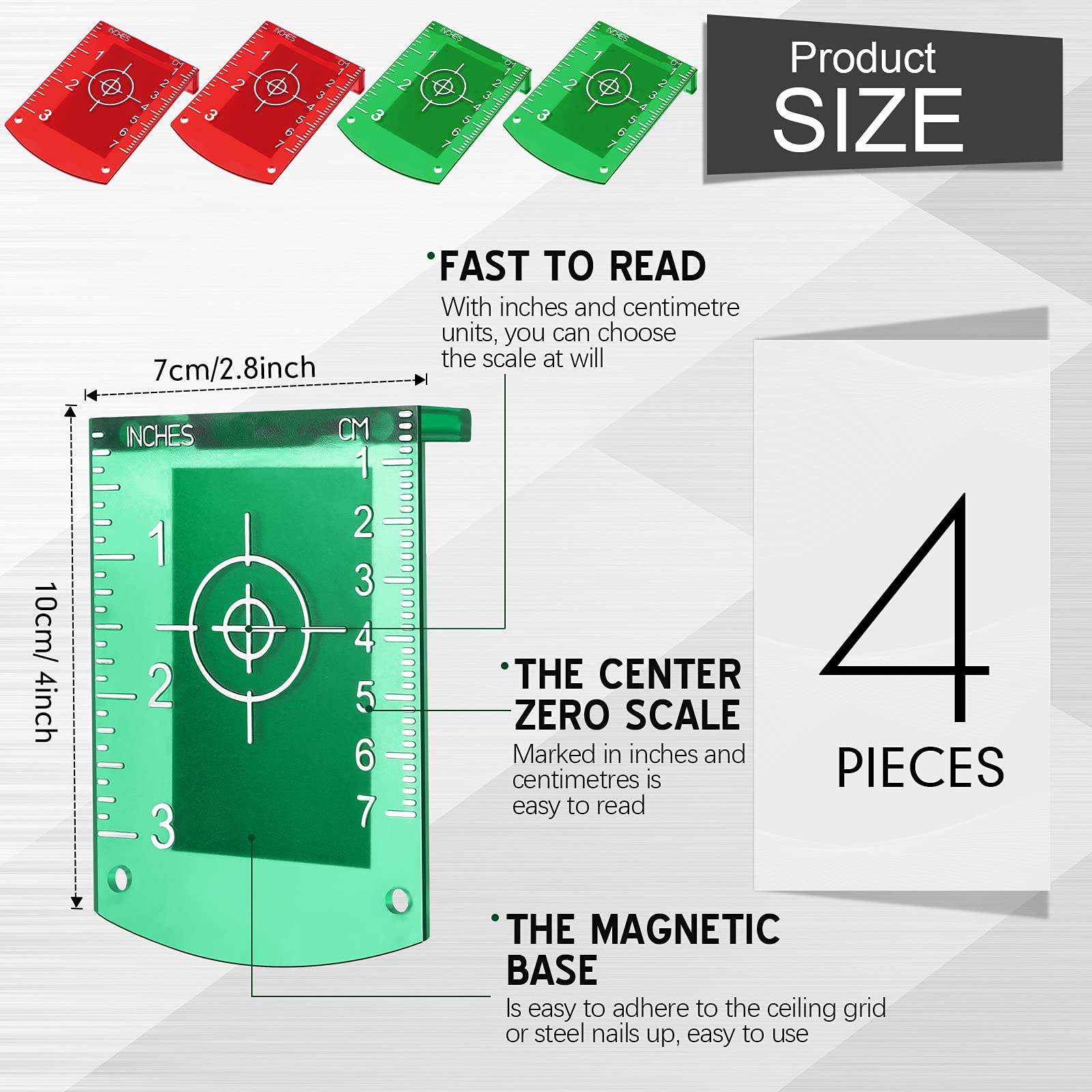 2Pcs Laser Level Target Board  - Woodworking Online avis et prix