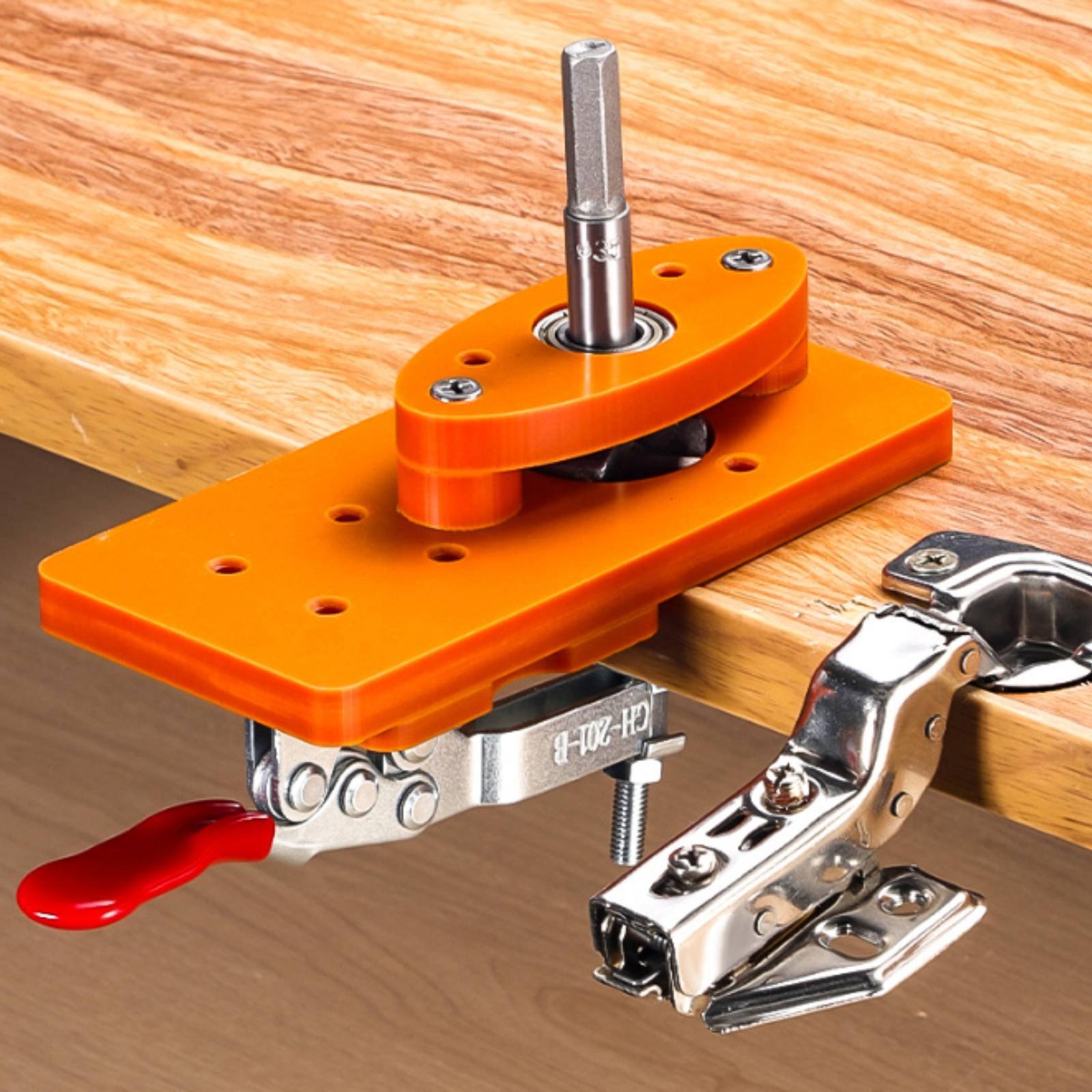 35mm Hinge Drilling Jig Long-L - Woodworking Man avis et prix
