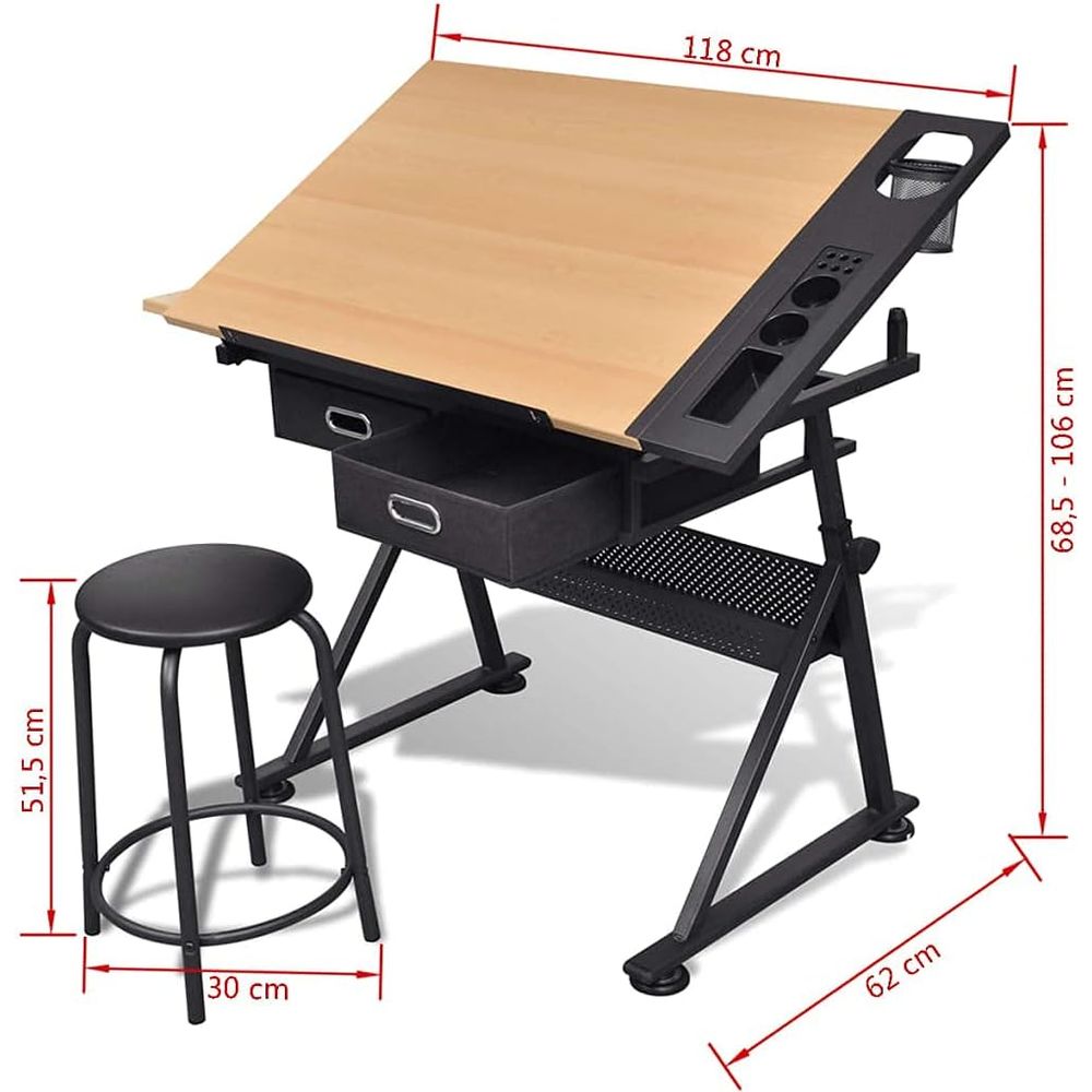 Adjustable Height Drafting Tab - Woodworking Art avis et prix