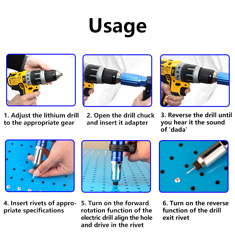 Electric Aluminum Alloy Rivet  - Woodworking Nail Gun avis et prix
