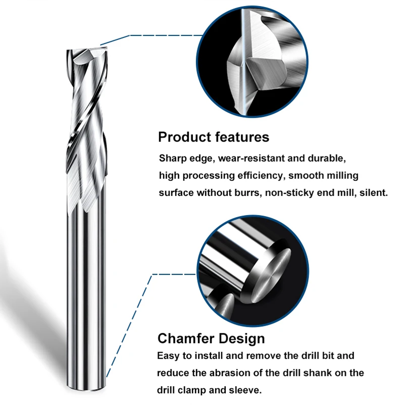 2 Flute Flat Up Cut End Mill 3 - Woodworking Nc avis et prix