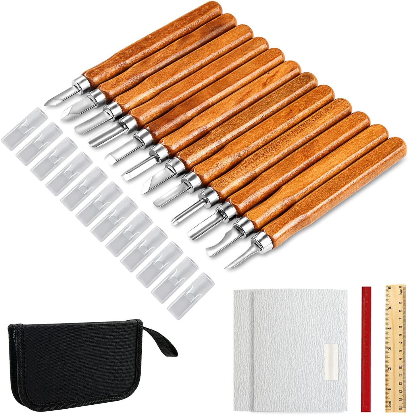 Wood Carving Knife Set 20 PCS  - Woodworking Kits For Beginners avis et prix