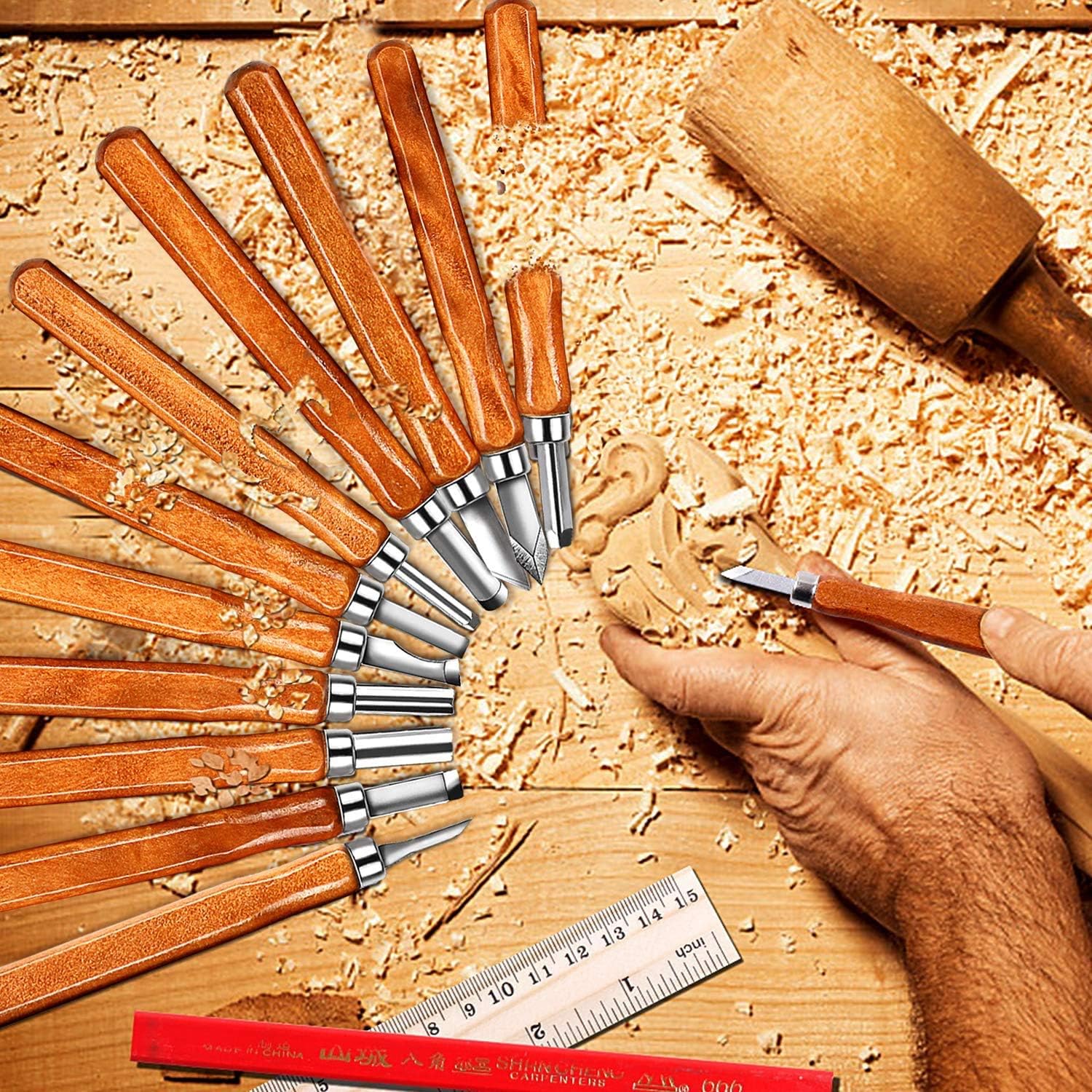 Wood Carving Knife Set 20 PCS  - Woodworking Kits For Beginners avis et prix