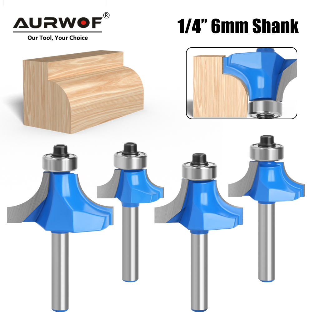 1pc 6mm 1/4 Shank Small Corner - Woodworking Nc avis et prix
