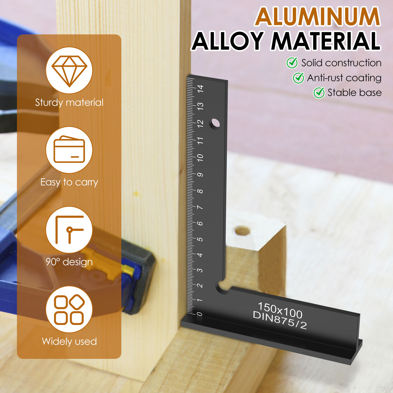 2Pcs Engineer Square Ruler Por - Woodworking For Engineers avis et prix