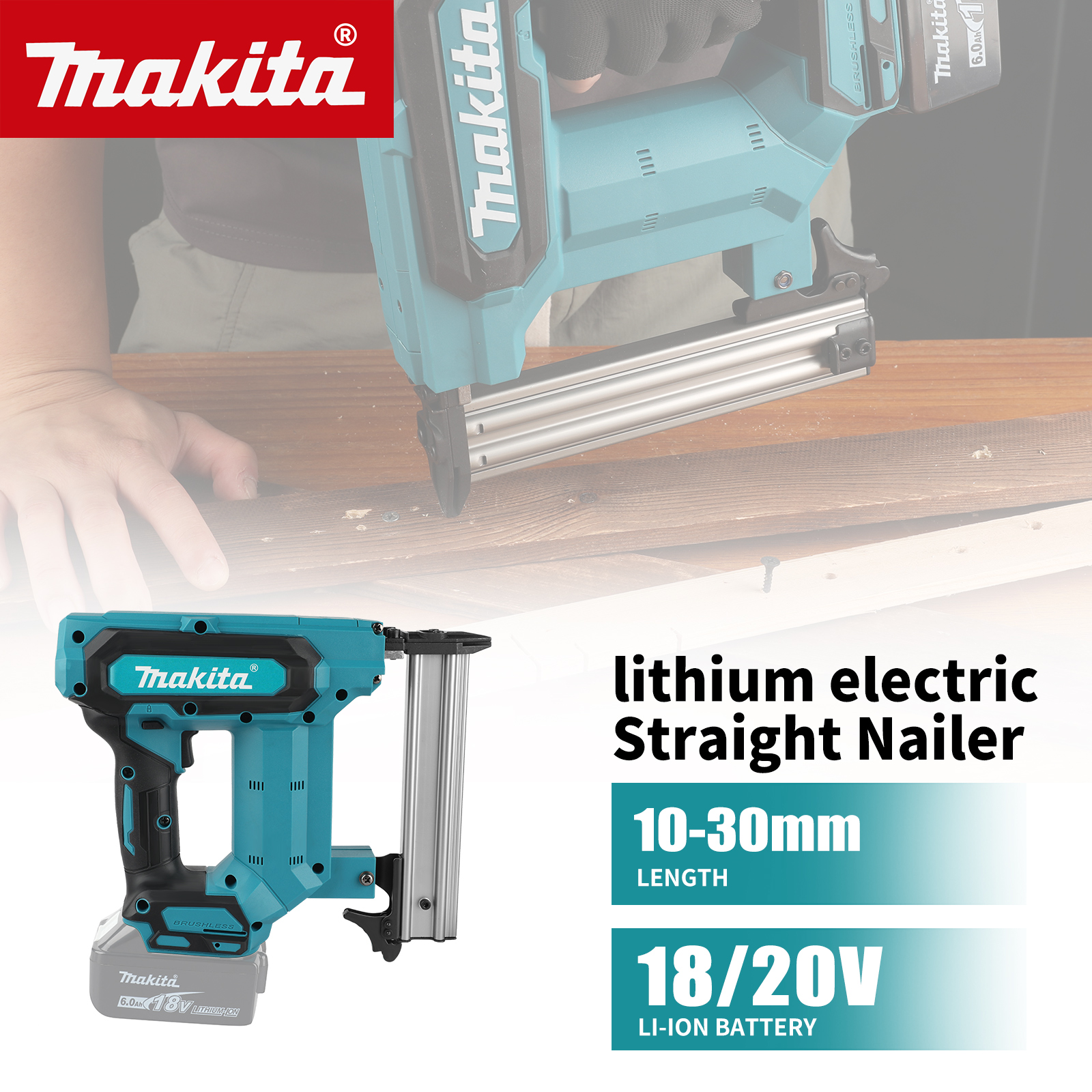 NEW Makita F30 18V Lithium-Ion - Woodworking Nail Gun avis et prix