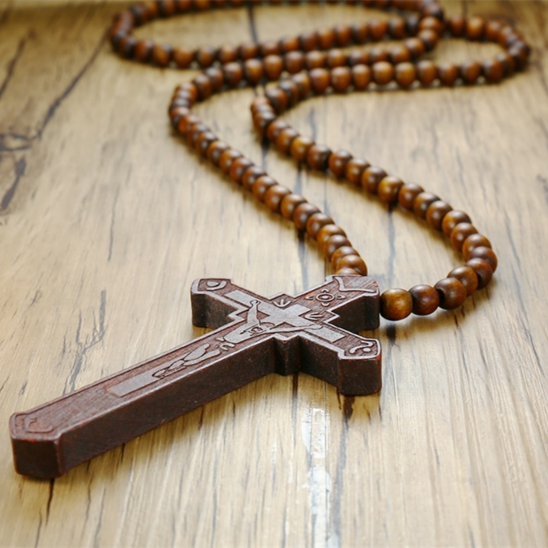 Rosary Necklace Large Wood Jes - Woodworking Nc avis et prix