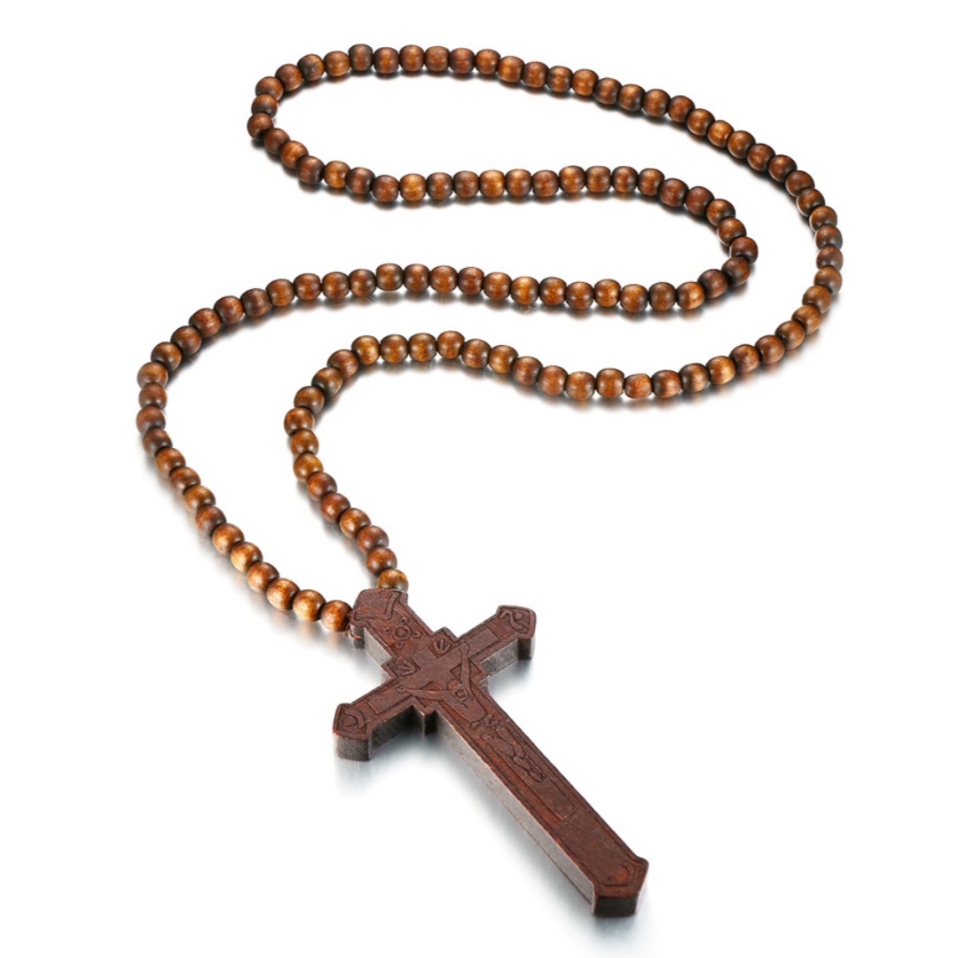 Rosary Necklace Large Wood Jes - Woodworking Nc avis et prix