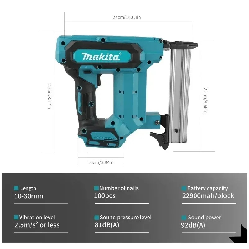 Makita Cordless 18V Lithium-Io - Woodworking Nail Gun avis et prix