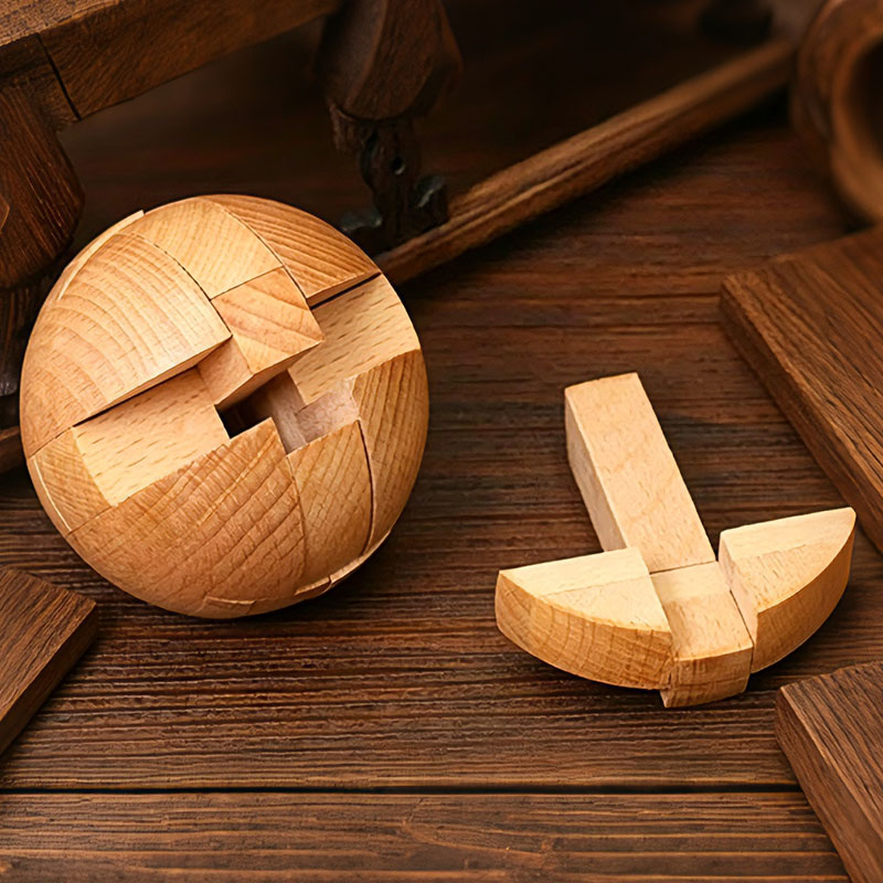 Classic Wooden Puzzle Ball Mag - Woodworking Kids Toys avis et prix
