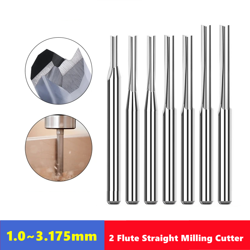10pcs Carbide End Mill  3.175m - Woodworking Nc avis et prix