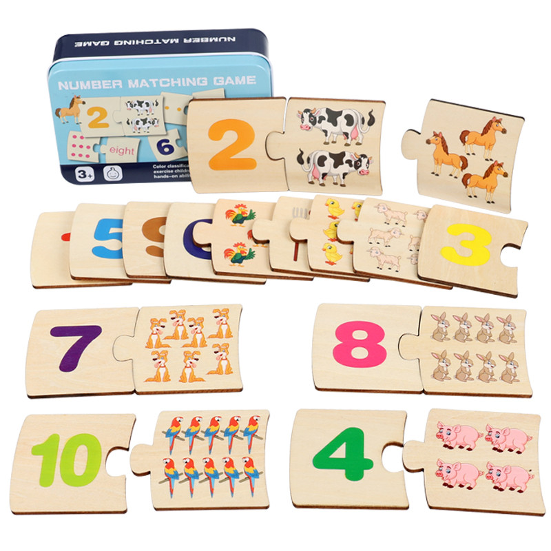 Children Iron Box Number Enlig - Woodworking Kids Toys avis et prix