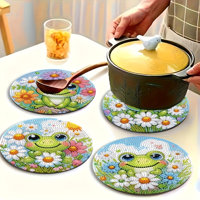 4-piece frog patterned wooden  - Woodworking Hobbies avis et prix