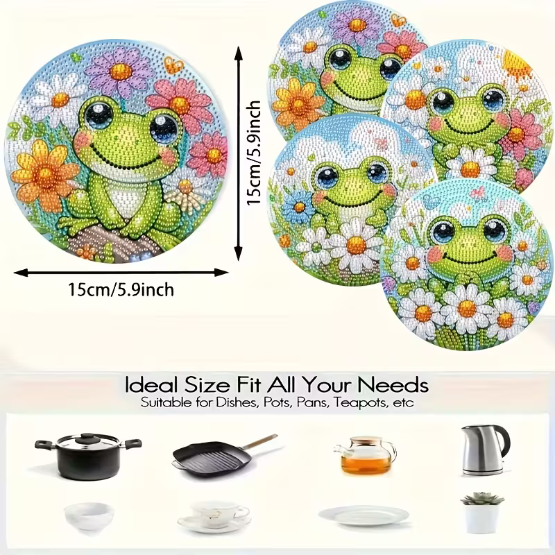 4-piece frog patterned wooden  - Woodworking Hobbies avis et prix