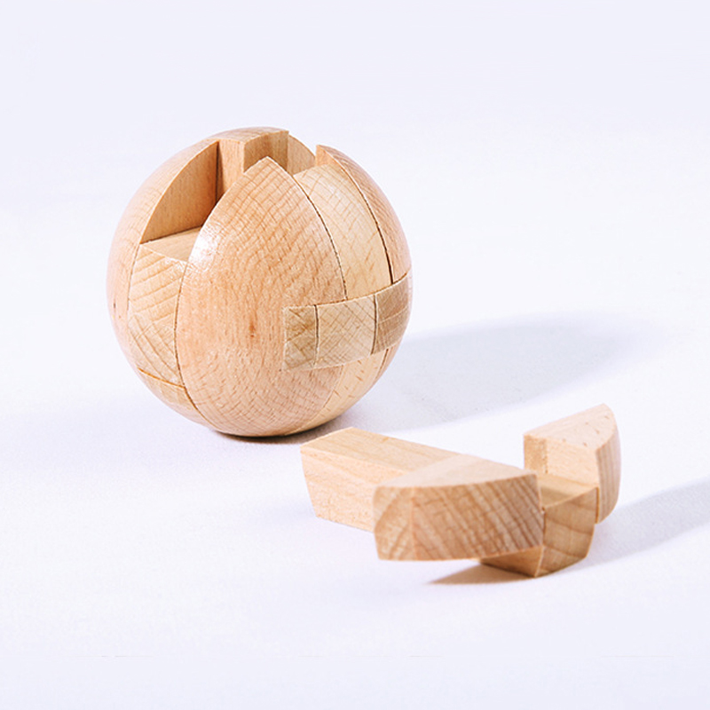 Wooden Puzzle Magic Ball Brain - Woodworking Kids Toys avis et prix