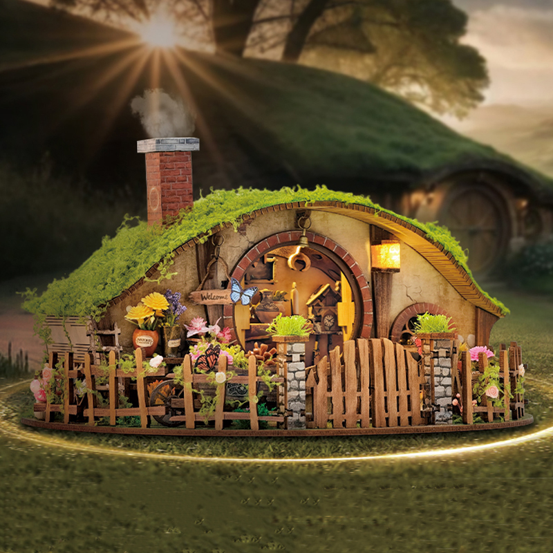 Wooden DIY Magic Ring Dollhous - Woodworking Kids Toys avis et prix