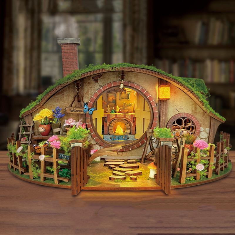 Wooden DIY Magic Ring Dollhous - Woodworking Kids Toys avis et prix