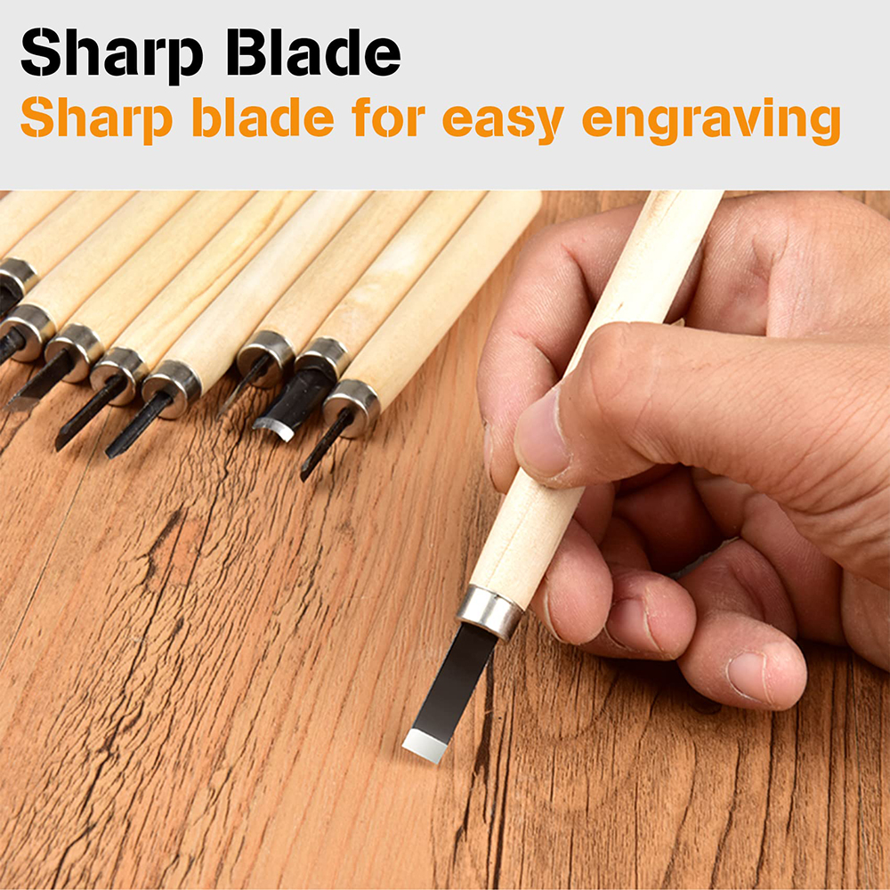 12pcs Professional Wood Carvin - Woodworking Kits For Beginners avis et prix