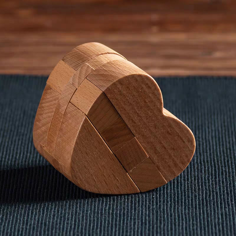 Luban Lock Heart Shaped Puzzle - Woodworking Kids Toys avis et prix