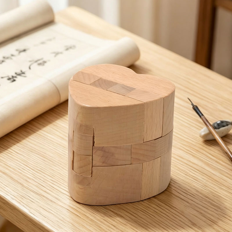 Luban Lock Heart Shaped Puzzle - Woodworking Kids Toys avis et prix